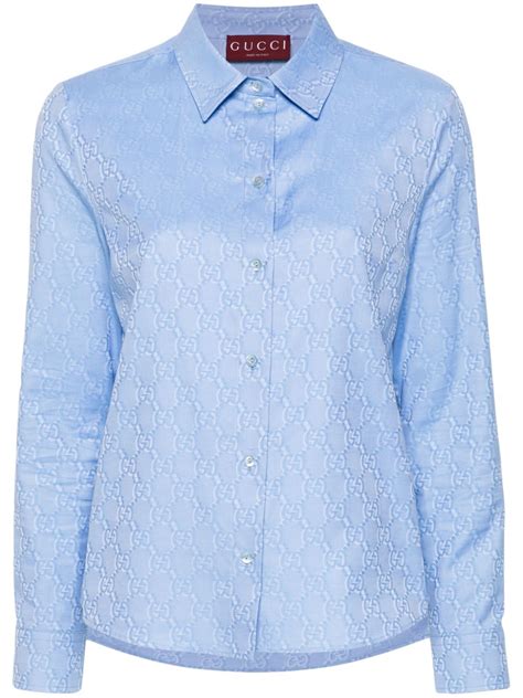 gucci cornflower blue shirt|Gucci Oxford GG.